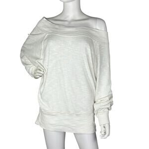 We The Free Top Palisades Off The Shoulder Dolman Sleeve White Size M